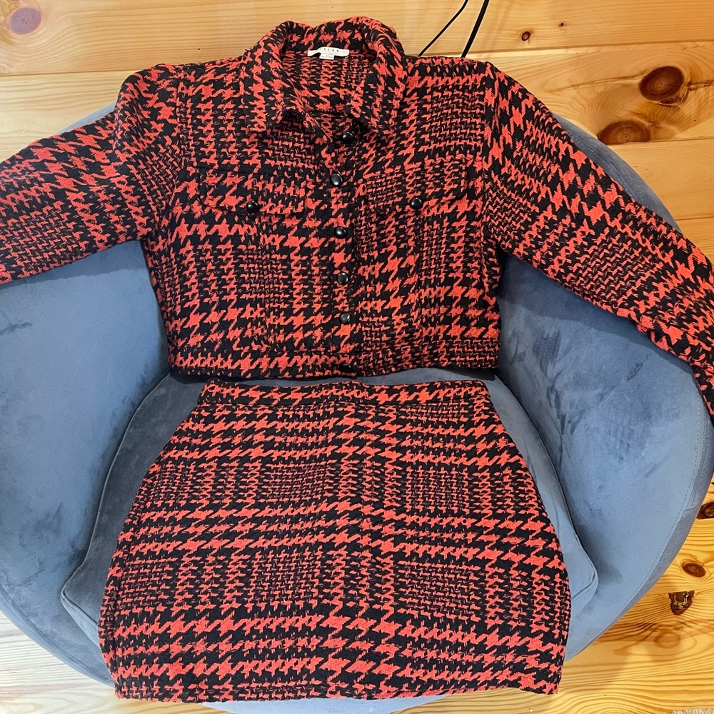 Tweed Houndstooth Matching Set - image 7